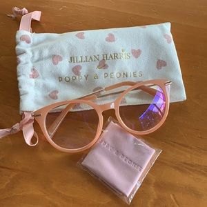 JILLIAN HARRIS X POPPY & PEONIES BLUE LIGHT GLASSES JILLY PINK